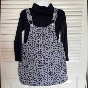 Girl 2 pieces set, jumper and turtleneck